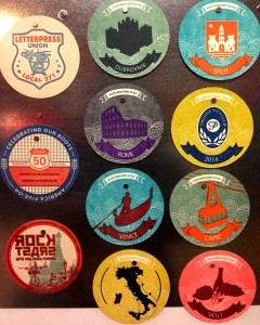 Letterpress Travel Coasters