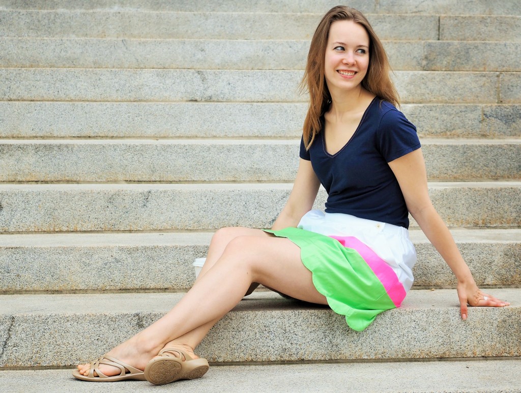 scalloped skirts