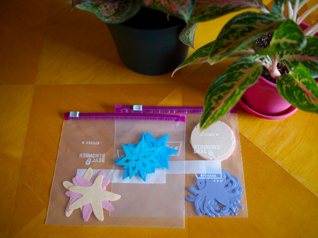 Die cut storage