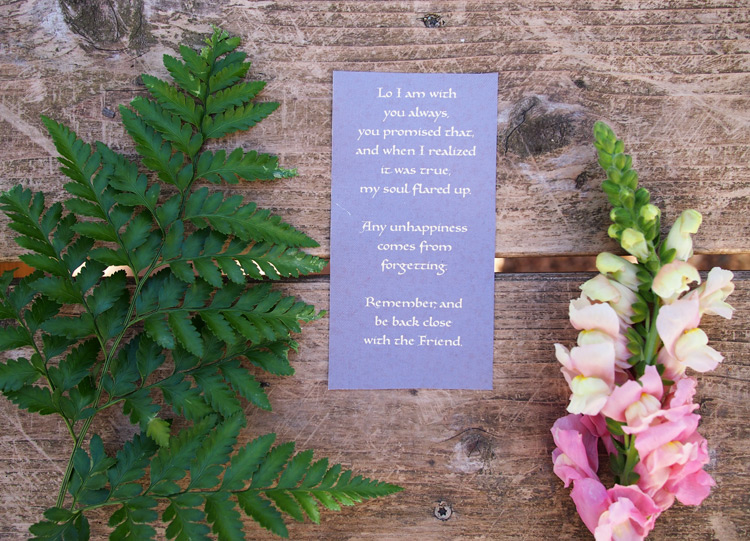 Rumi Quote for vision board