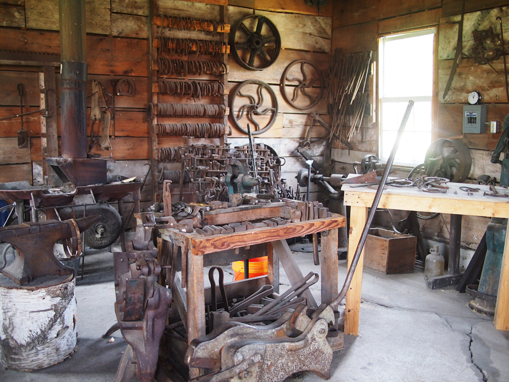 antique blacksmith's shop in Pioneer Park