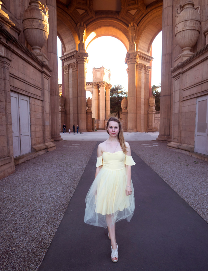 Visiting the Palace of Fine Arts