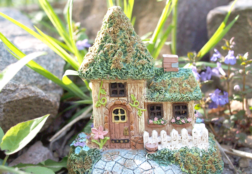 Handmade fairy garden