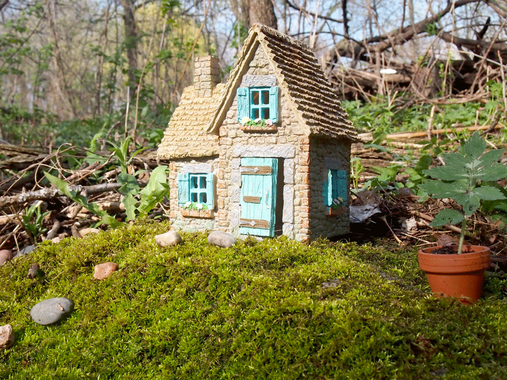 Handmade fairy garden